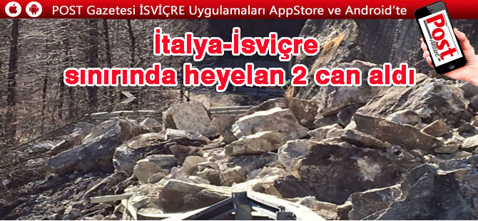 İtalya-İsviçre sınırında heyelan 2 can aldı