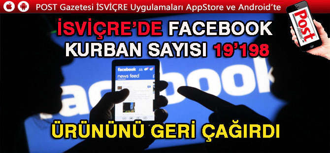 Facebook skandalından İsviçre'de etkilenen kişi sayısı belli oldu