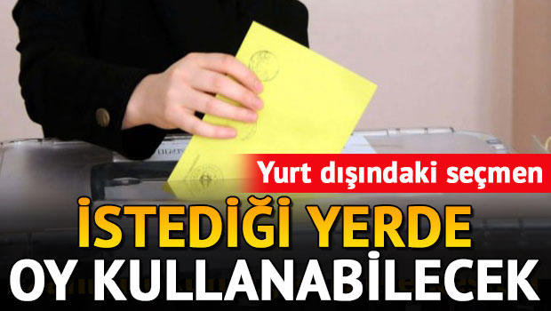 Yurt dışındaki seçmene sandık şartı yok