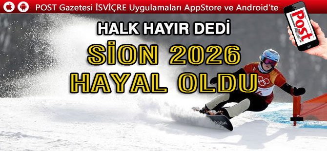 Sion, 2026 Kış Olimpiyatları'na aday olmayacak