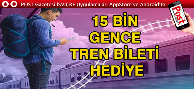 Avrupalı 15 bin gence tren bileti hediye