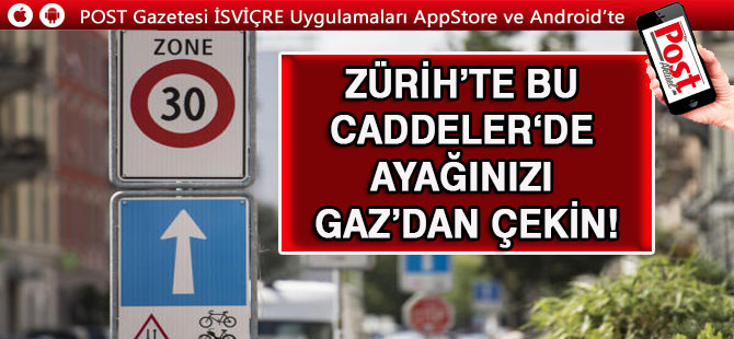 BU CADDE’LERDE ARTIK TEMPO 30 GEÇERLİ!