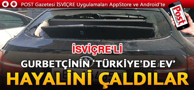 İSVİÇRE'Lİ Gurbetçinin cipinden 100 bin lirayı çalıp kaçtılar