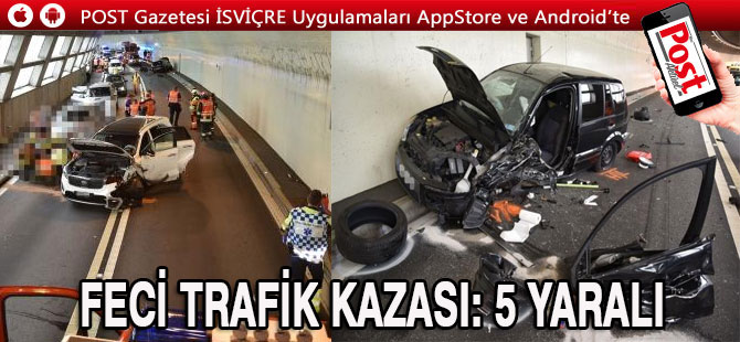 FECİ TRAFİK KAZASI: 5 YARALI