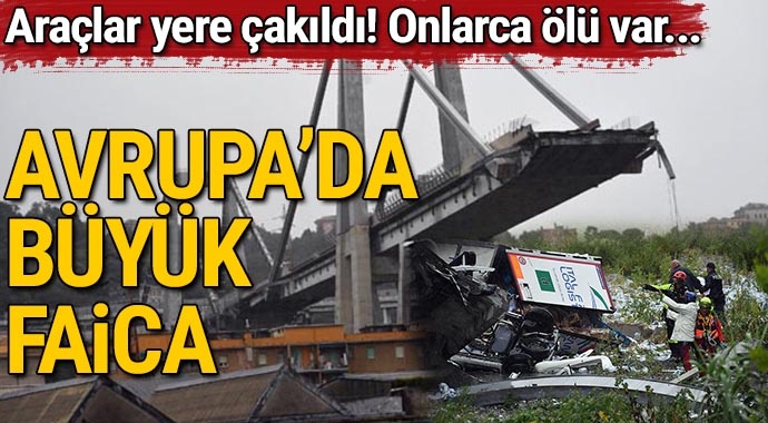 İtalya’da köprü çöktü! Ölü ve yaralılar var