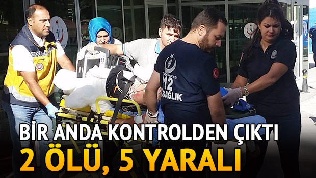 Gurbetçilerin otomobili takla attı: 2 ölü, 5 yaralı