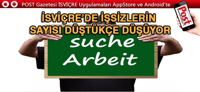 İsviçre’de İşsizlik rekor düzeyde azaldı