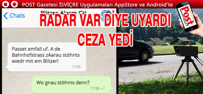 WhatsApp Uyarısına 500 fr. Ceza!