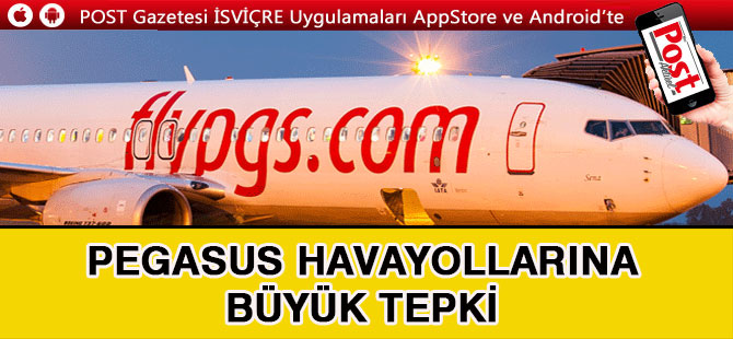 Pegasus’a 400 TL’lik hizmet bedeli tepkisi