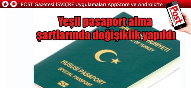 Yeşil pasaport alacaklar dikkat! O şart kaldırıldı