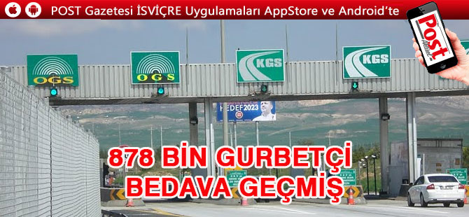 Geçen yıl 878 bin yabancı plakalı araç köprü ve otoyollardan kaçak geçmiş!