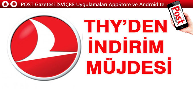 THY’DEN İNDİRİM MÜJDESİ