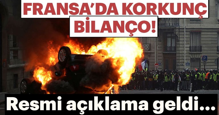 Fransa'da korkunç bilanço! Resmi açıklama yapıldı...