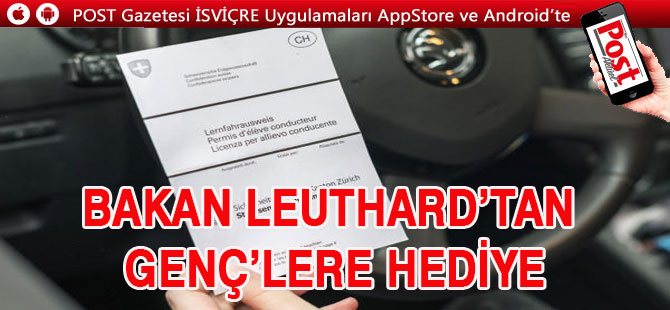 BAKAN LEUTHARD’TAN GENÇ’LERE HEDİYE