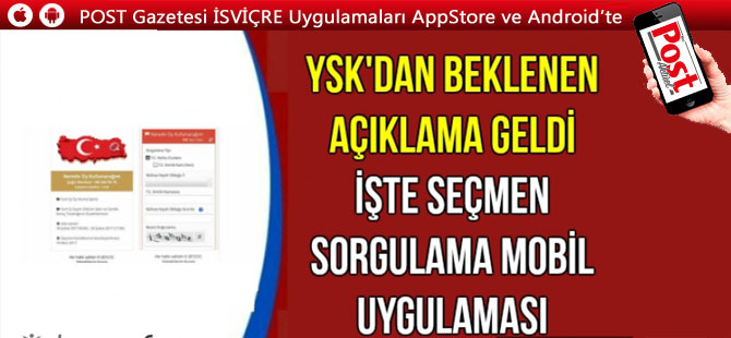 YSK'dan seçmenler için mobil uygulama hizmeti