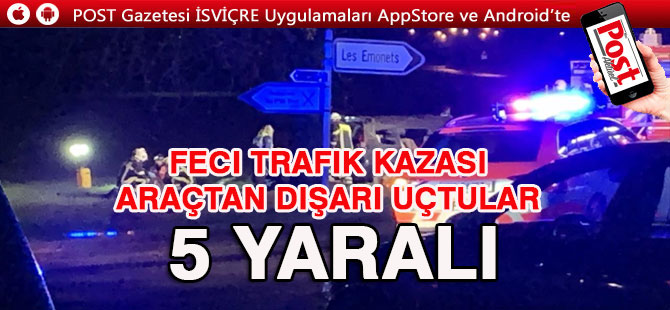 GENÇ KIZLAR KAZA YAPTI: 5 YARALI