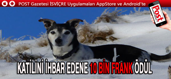 KATİLİ İHBAR EDENE 10 BİN FRANK ÖDÜL VAR