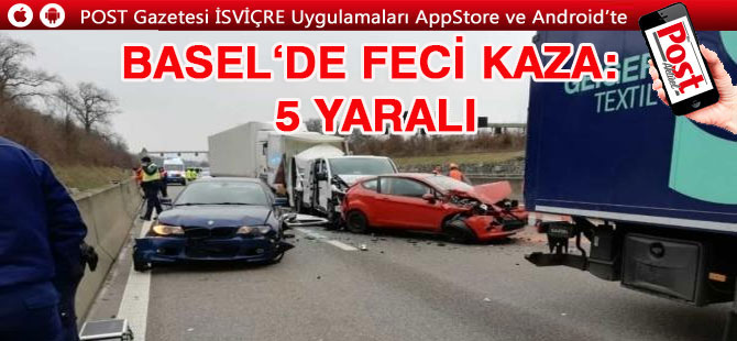 ZİNCİRLEME KAZA : 5 YARALI