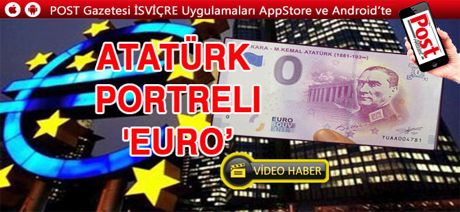 Avrupa Merkez Bankası Atatürk portreli avro bastı