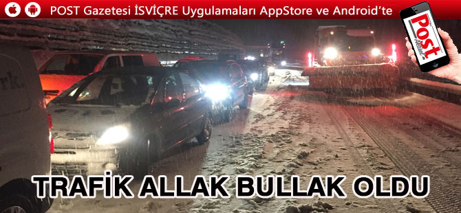 Yollar Karla Kaplandı Trafik durdu