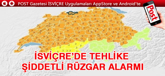 Uwe fırtınası: İsviçre’de “şiddetli rüzgar” alarmı verildi