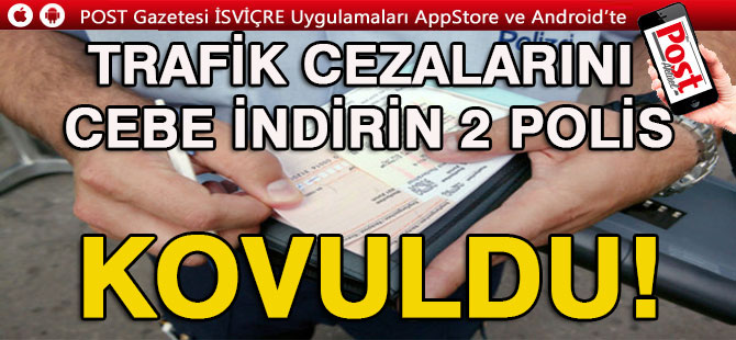 2 Polis Trafik Cezalarını Cebe indirmişler