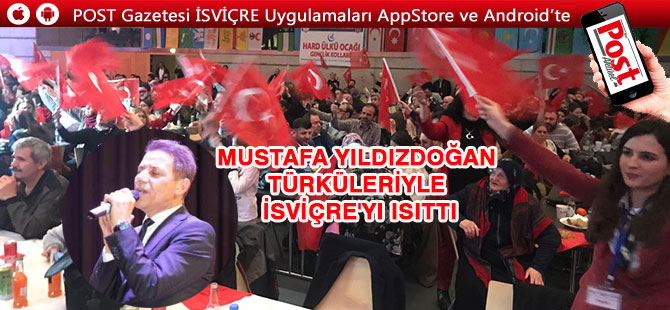 Yıldızdoğan türküleriyle İsviçre'yi ısıttı