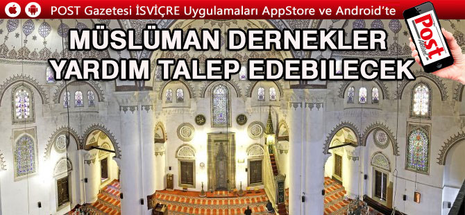 Müslüman dernekler yardım talep edebilecek