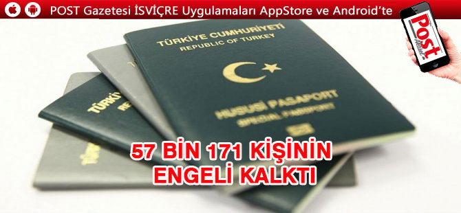 İçişleri Bakanlığı 57 bin 171 kişinin pasaport engelini kaldırdı