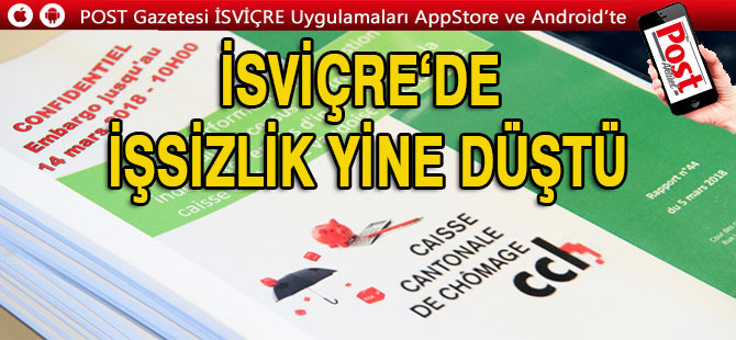 İŞSİZLİK YİNE DÜŞTÜ