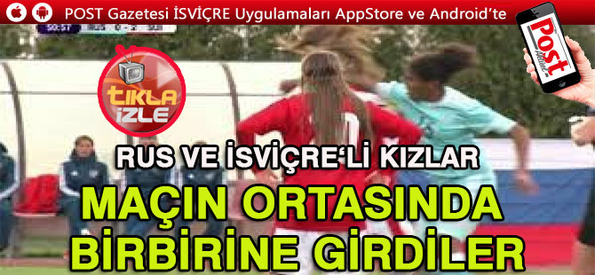 Kadın futbolcular milli maçta sille tokat birbirine girdi...