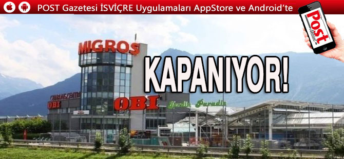 Lozan OBİ deki Migros Kapanıyor