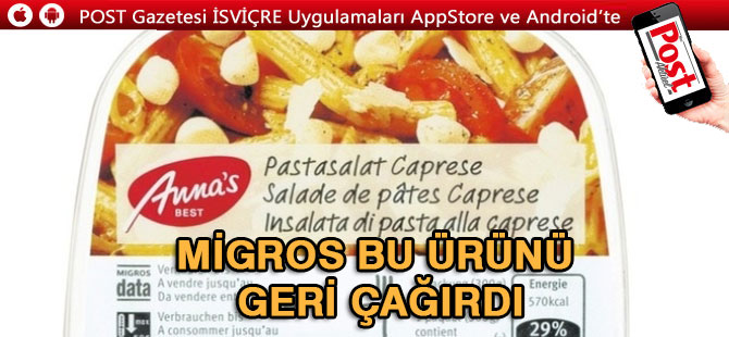 MİGROS BU ÜRÜNÜ GERİ ÇAĞIRDI