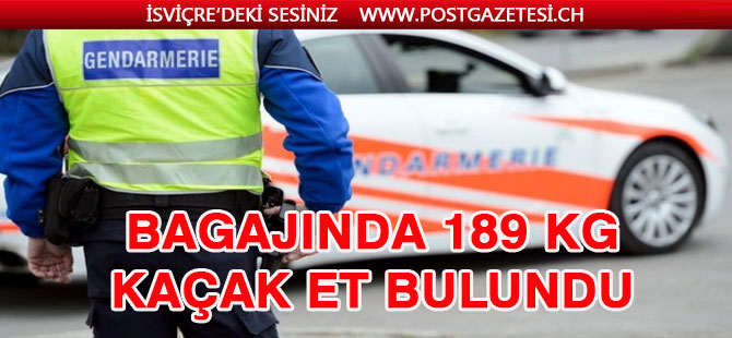 Bagajında , 189 kilo kaçak et bulundu