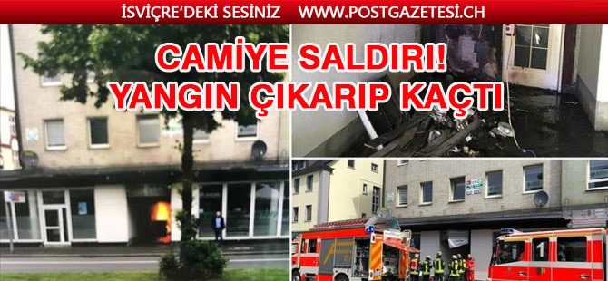 Milli Görüş Camisine saldırı! Yangın çıkarıp kaçtı