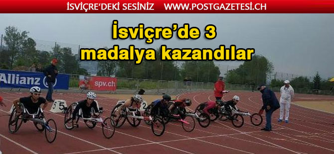 İsviçre’de 3 madalya kazandılar