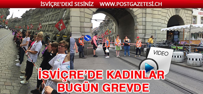 İsviçreli kadınlar eşit ücret için greve gittiler