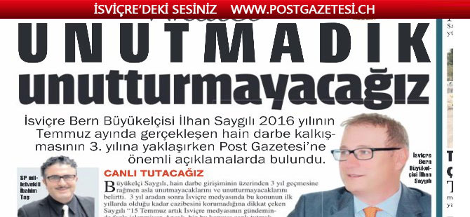 U N U T M A D I K unutturmayacağız