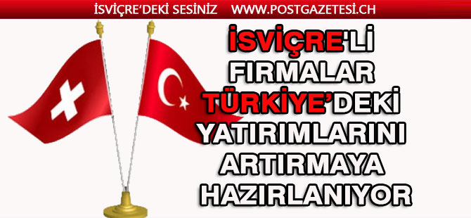 İSVİÇRE'Lİ ŞİRKETLERİN TÜRKİYE ÇIKARMASI