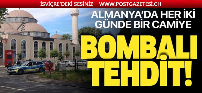 Almanya'da her iki günde bir camiye bombalı tehdit