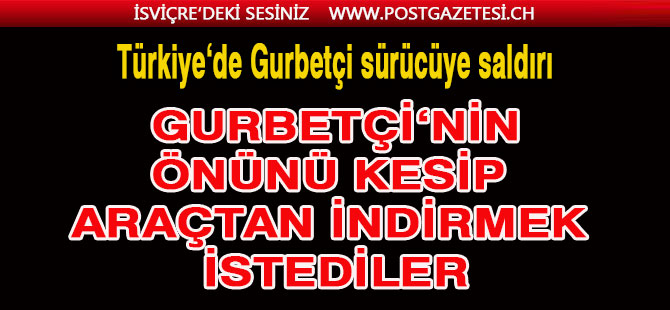 Türkiye'de Gurbetçi sürücüye saldırı