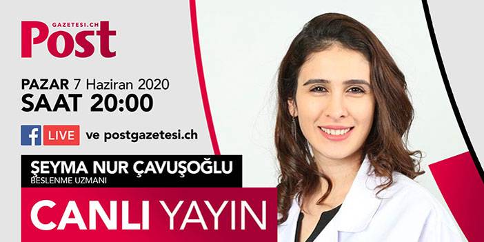 Canlı Yayın konuğumuz Beslenme uzmanı Şeyma Nur Çavuşoğlu oldu